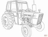 Tractor Coloring Ford Template Supercoloring sketch template