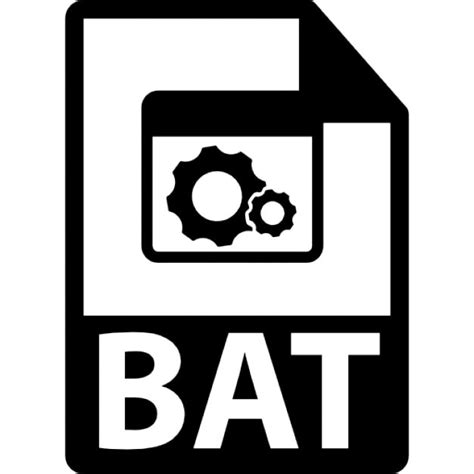 bat file format symbol icons
