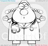 Doctor Clipart Veterinarian Surgeon Female Coloring Cartoon Thoman Cory Outlined Vector Depressed Shrugging Careless sketch template