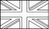 Reino Unido Bandeira National Pintar Bandeiras Wecoloringpage Bunting Divyajanani Colorpages sketch template