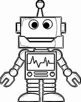 Coloring Robot Wecoloringpage Print sketch template