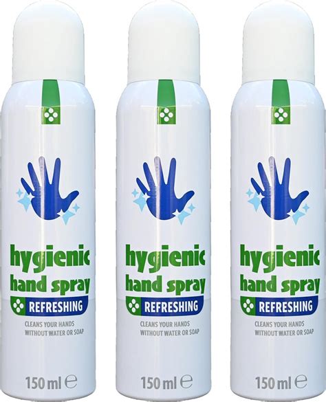 hygienische handspray desinfecterend schone handen zonder water en zeep alternatief