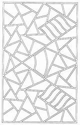 Mosaic Coloring Pages Simple Color Printable Getcolorings Print sketch template