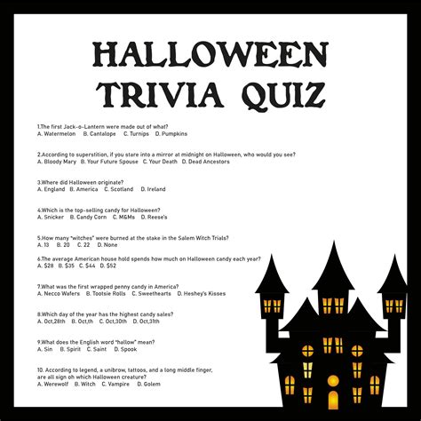 printable halloween trivia  answers     printablee