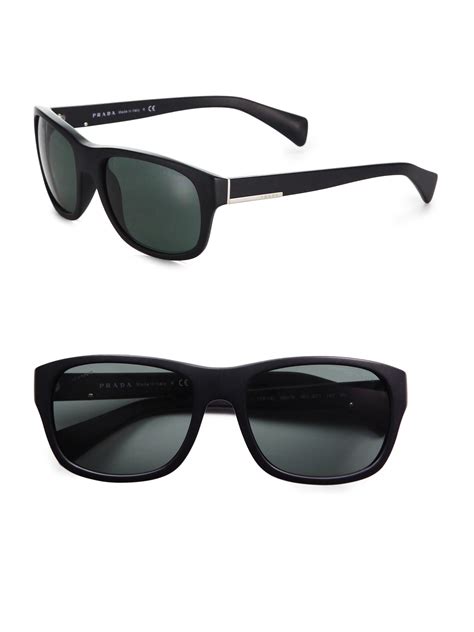 Lyst Prada Classic Acetate Sunglasses In Black For Men