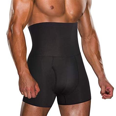 Tailong Men Tummy Control Shorts High Waist Slimming Underwear Body