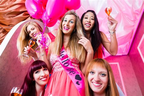 Women Having Bachelorette Party In Night Club Hen Party Superstore
