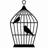 Cage Bird Coloring Drawing Pages Sketch Simple Line Getcolorings Getdrawings Color sketch template