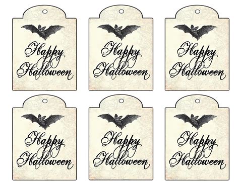 decorated house  halloween gift tag printable digital
