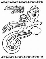 Coloring Pages Dash Rainbow Pony Little Color Enjoying Toy Flame Heart Books Adult Print Choose Board sketch template