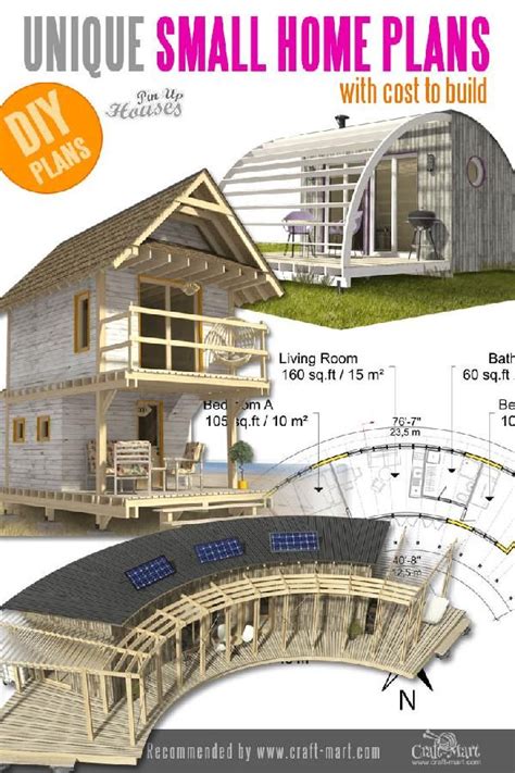 unique small house plans tiny homes cabins sheds unique small house plans diy house plans