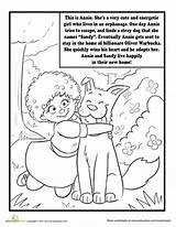Annie Coloring Pages Musical Sheets Movie Colouring Orphan Education Crafts Little Sandy Choose Board Worksheets Naples sketch template