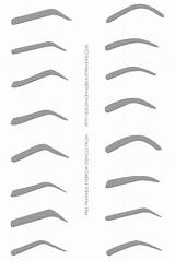 Eyebrow Stencils Printable Template Stencil Brow Eyebrows Make Shape Use Eye Microblading Print Practice Shapes Brows Templates Sheets Face Decided sketch template