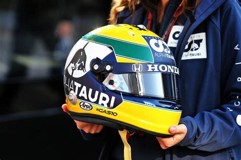 Gasly Donates Imola Helmet To Ayrton Senna Foundation