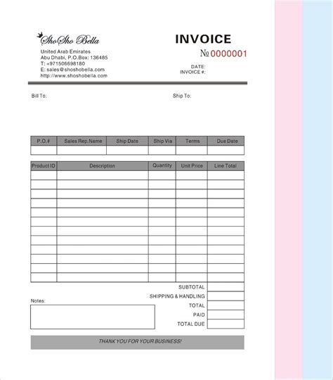 aliexpress print invoice invoice template ideas