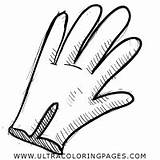 Luva Guante Glove Coloring Ultracoloringpages sketch template