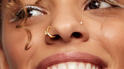 Each Different Type Of Nose Piercings Rings And Jewelry