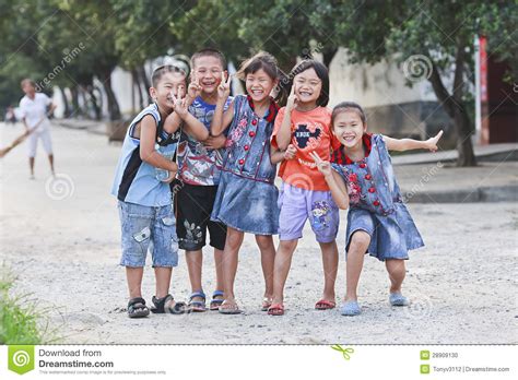 cheerful chinese teens on the street editorial image image 28909130
