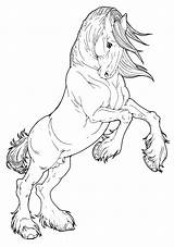 Horse Coloring Pages Drawings Colouring Print Printable Draft Drawing Clydesdale Sketch Awesome Adults Stallion Kids Sheets sketch template