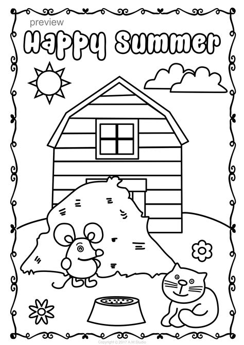 summer coloring pages summer coloring pages coloring pages school