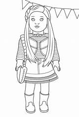 American Girl Coloring Pages sketch template