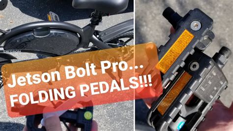 jetson bolt pro installing folding pedals youtube