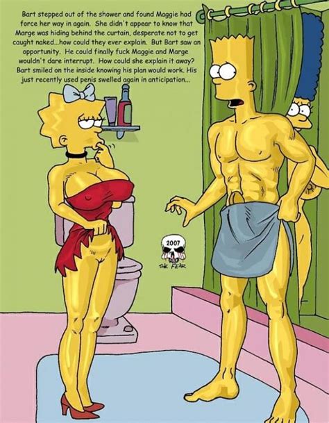bart prepares to fuck maggie after he s done with marge