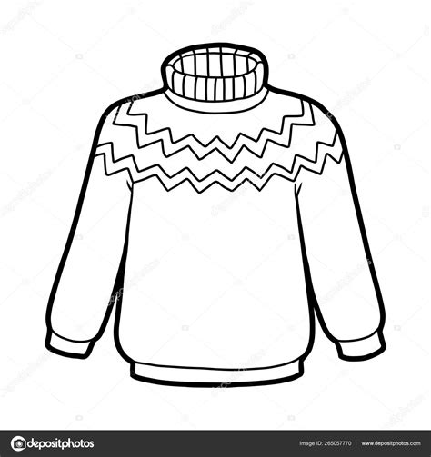 coloring book sweater stock vector image  cksenyasavva