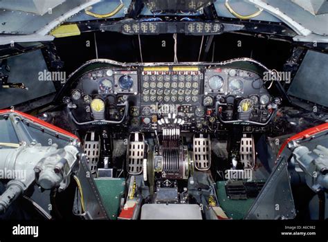 bomber cockpit stock photo  alamy