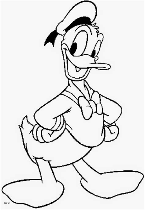 donald duck coloring page print color craft