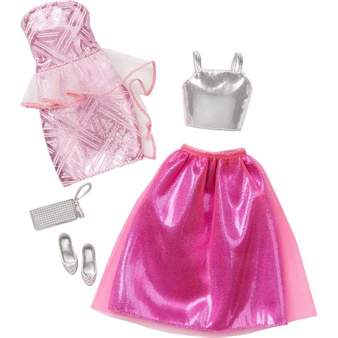 barbie fashion  pack  pink party outfits toys games dolls