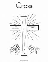 Coloring Cross Jesus Cruz Power Pages Crosses Outline Easter Print Flowers Colouring Printable Christian Sheets Kids Template Twistynoodle Sheet Tracing sketch template