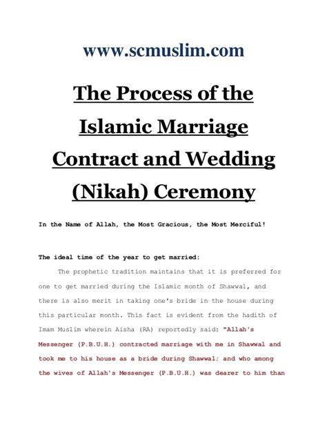 Nikkah Contract Images Frompo 1
