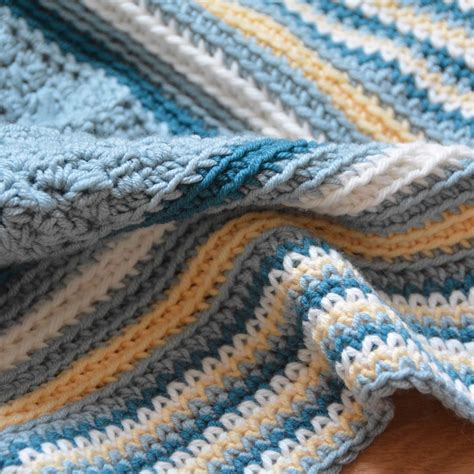 seaside blanket  crochet baby blanket pattern hanjan crochet