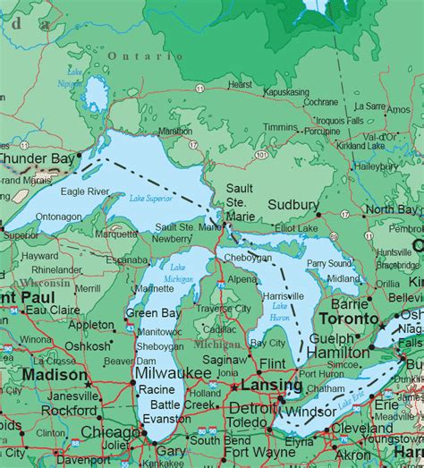 upper midwest map regional