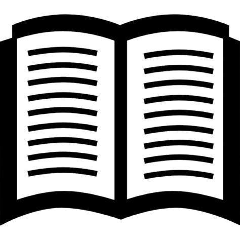 book opened symbol icons