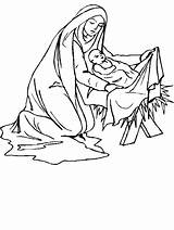 Coloring Christmas Mary Jesus Pages Nativity Bible Kids Print Fun Baby Story Easily Bibel Book sketch template