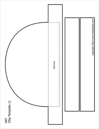 paper hat templates  printable templates coloring pages hat
