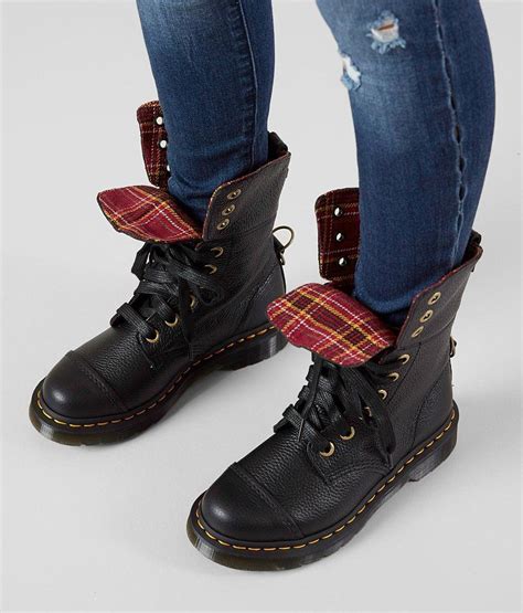 dr martens aimilita aunt sally boot womens shoes  black aunt sally buckle boots