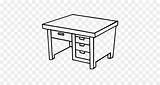 Zeichnen Meja Mewarnai Schreibtisch Tisch Buro Kantor Büro Malbuch Tabelle Kerja sketch template