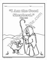Coloring Good Jesus Shepherd Pages Sheet Getcolorings sketch template