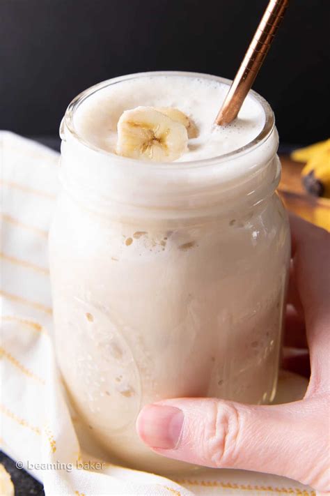 banana protein shake  ingredients beaming baker