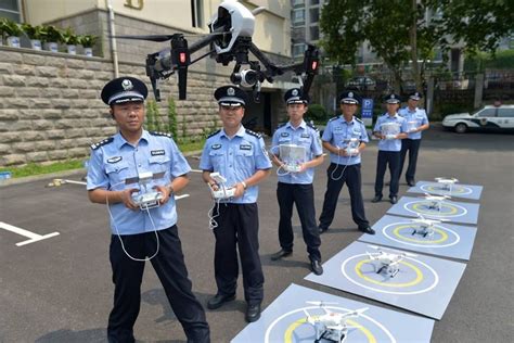 nanjing police officers practice drone flight drones unmanned aerial vehicle drone quadcopter