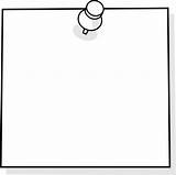 Thumbtack Note Clipart Paper sketch template