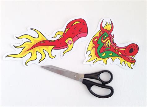 template  chinese dragon head  tail cancerdwnload