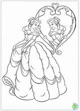 Coloring Pages Princess Belle Disney Beast Beauty Coloriage La Drawing Print Et Baby Castle Sheets Bête Book Clipart Dinokids Template sketch template