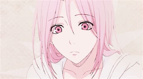 anime girl cute pink hair anime and
