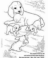 Coloring Pages Animal Dog Kids Printable Mom Her Color Puppies Dogs Puppy Baby Sheets Draw Cute Animals Cat Pets Para sketch template