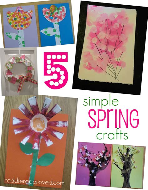 toddler approved  simple spring crafts
