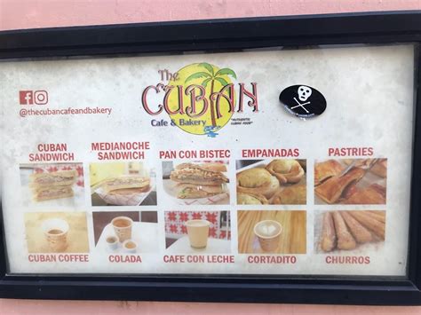 menu   cuban cafe  bakery st augustine